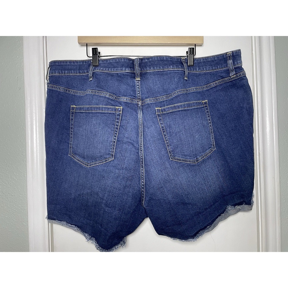 Torrid Shorts Womens 26 Blue‎ Vintage Stretch Denim 5 Inch High Rise Button Fly - Picture 2 of 10